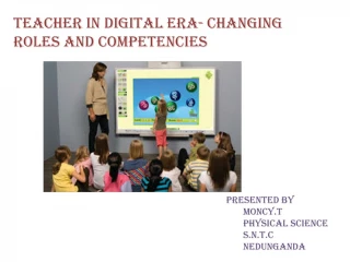 Teacher in digital era