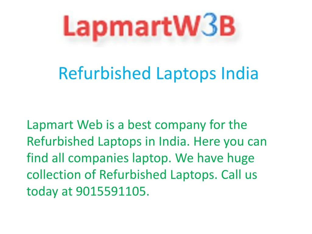 refurbished laptops india