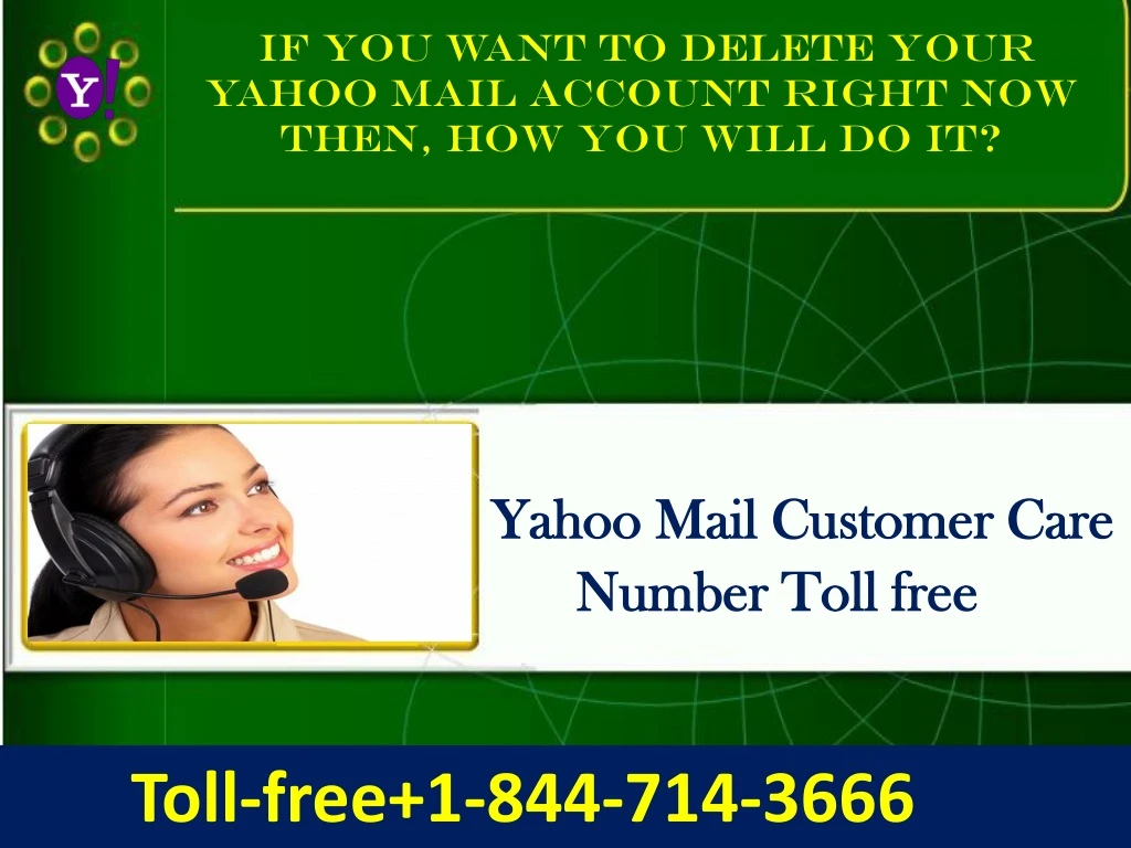 if you want to delete your yahoo mail account