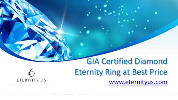 GIA Certified Diamond Eternity Ring At Best Price - www.eternityus.com