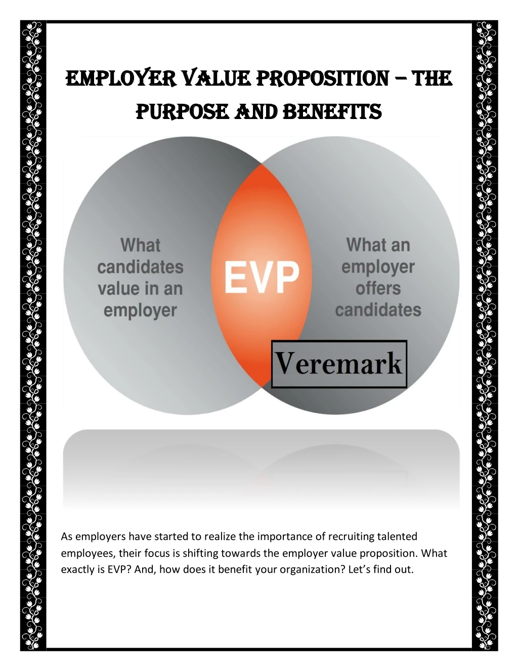 employer value proposition employer value