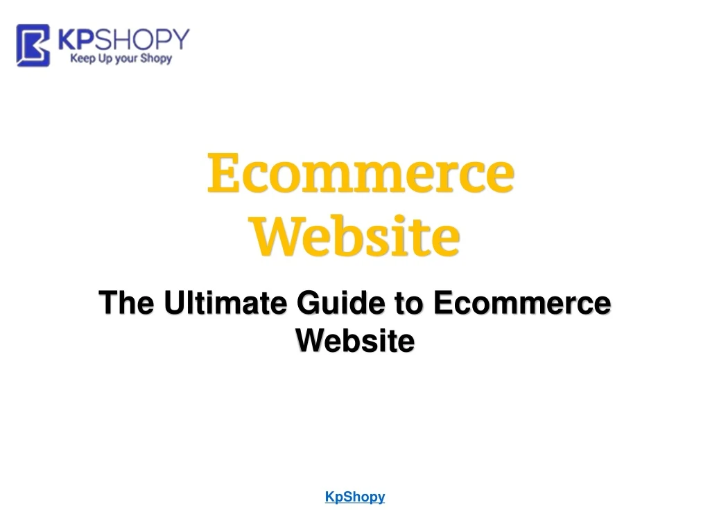 ecommerce website