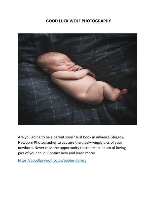 Glasgow Newborn Photographers