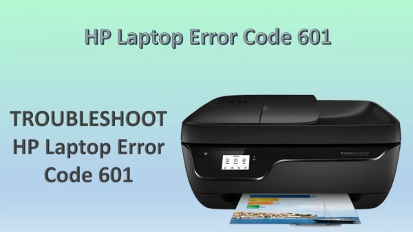 TROUBLESHOOT HP Laptop Error Code 601