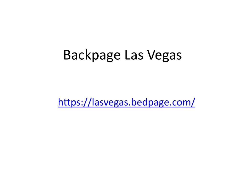 backpage las vegas