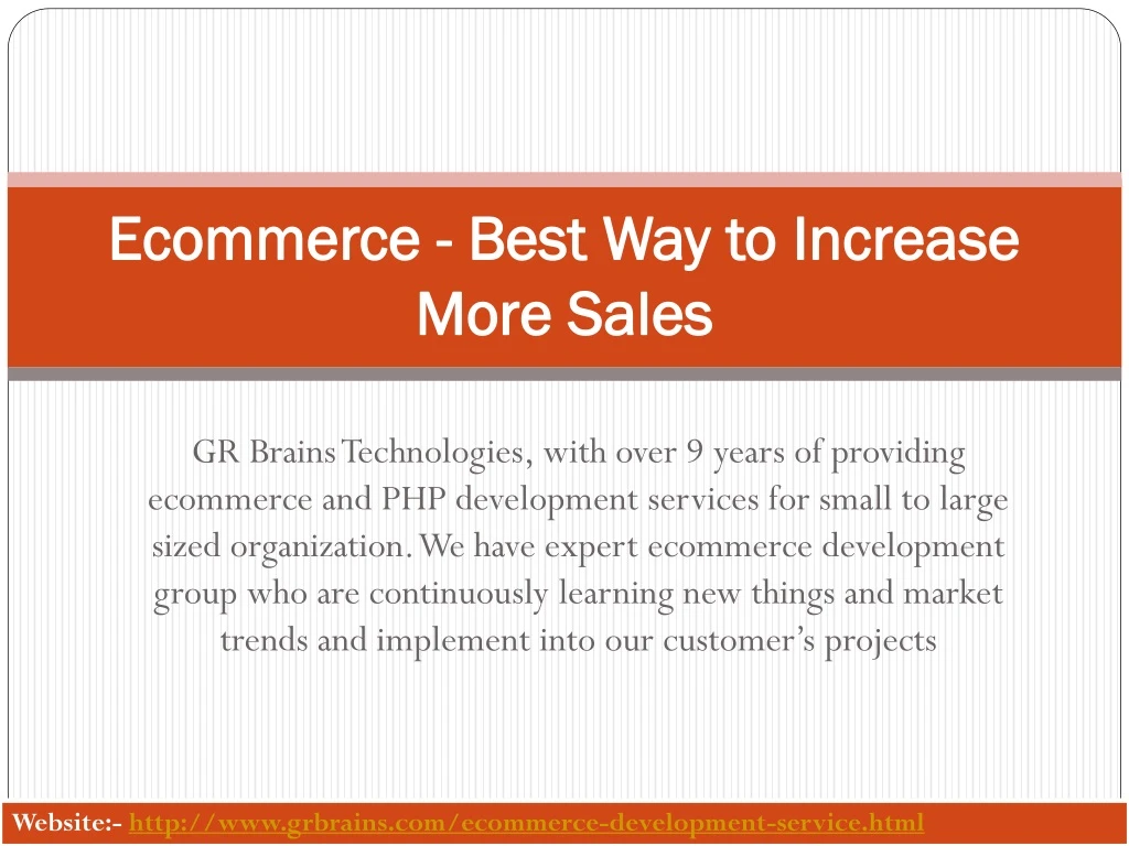 ecommerce best way to increase more sales