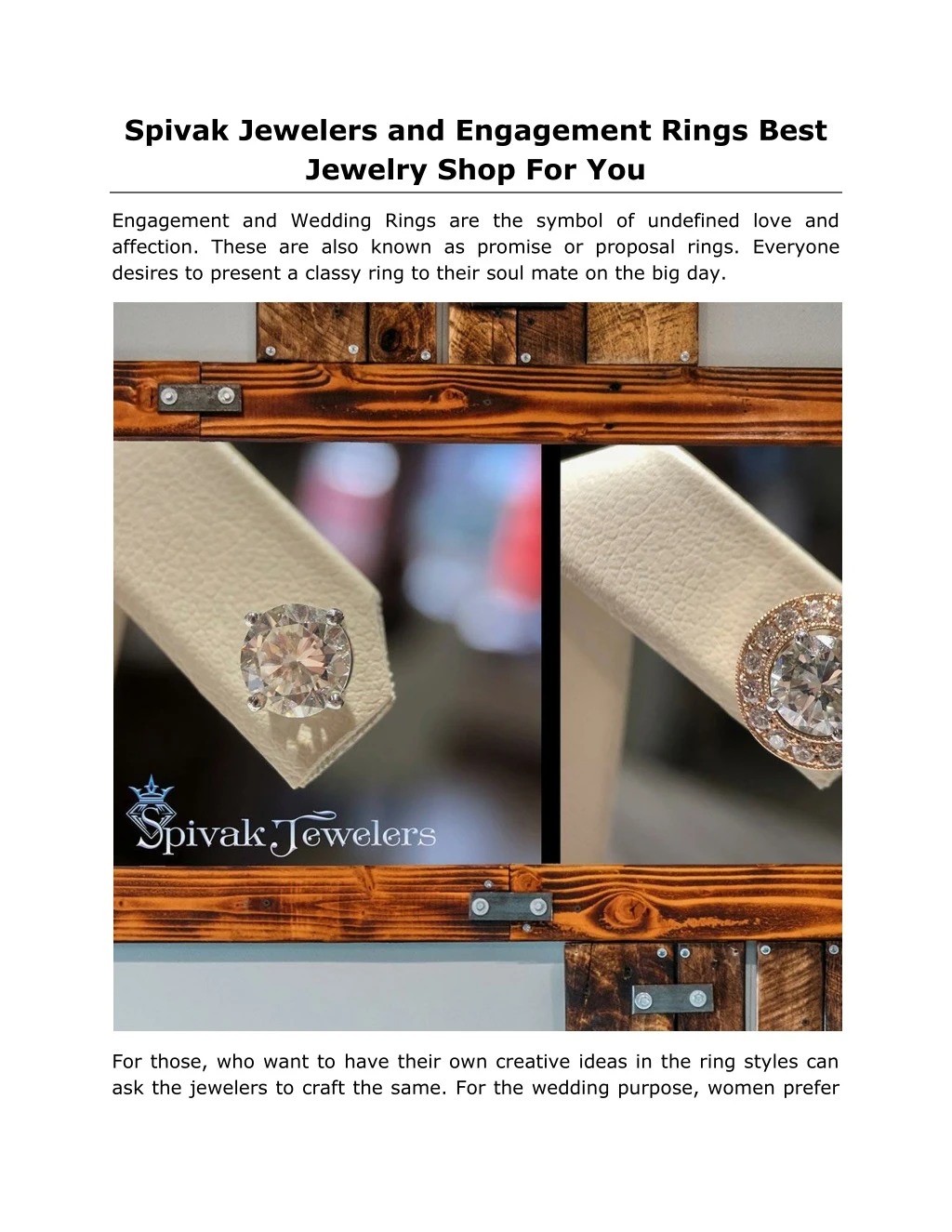 spivak jewelers and engagement rings best jewelry