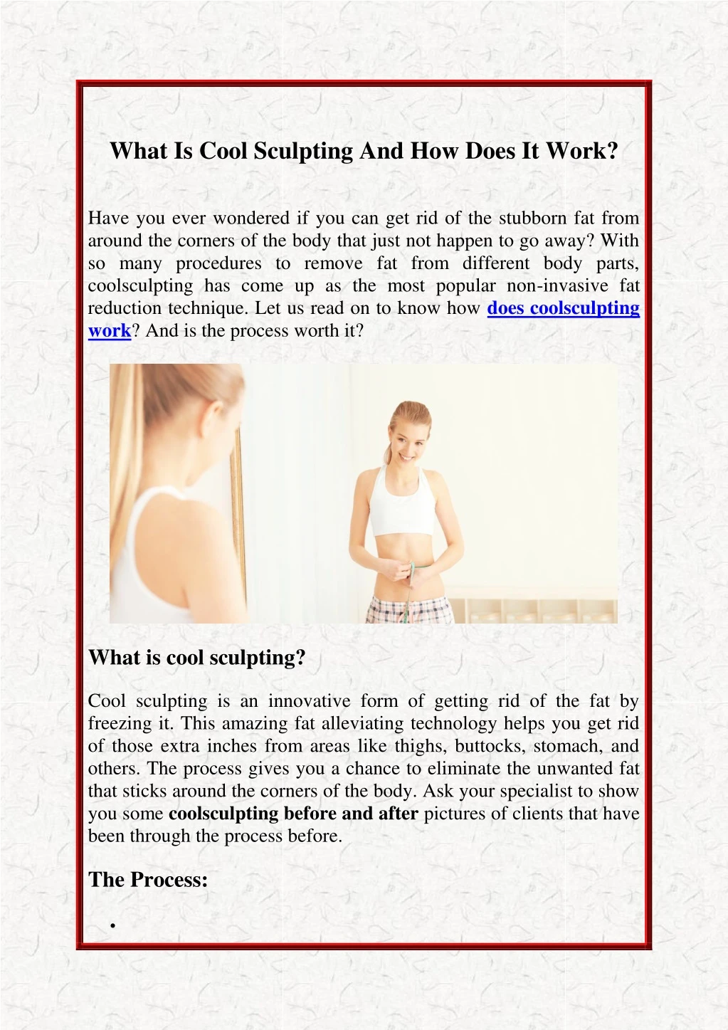 what is cool sculpting and how does it work