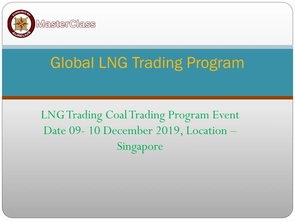 global lng trading program