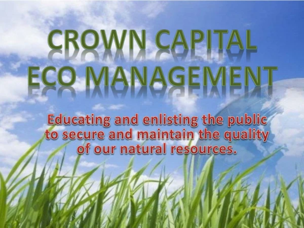 Crown Capital Eco Management - Forest and Rainforests