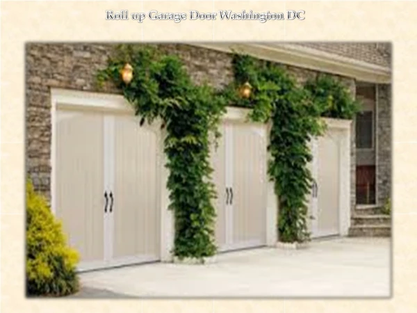 roll up garage door washington dc