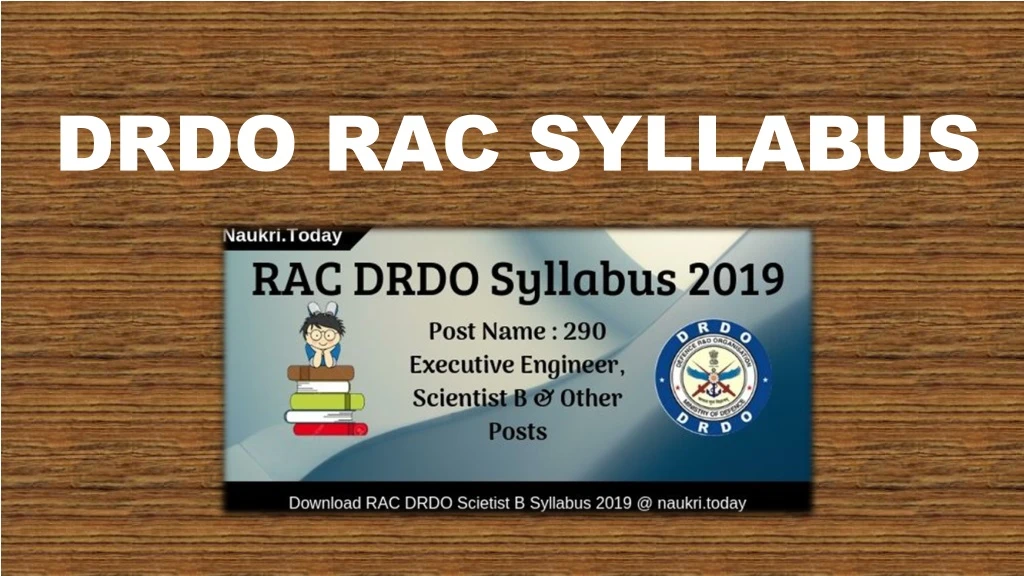 drdo rac syllabus