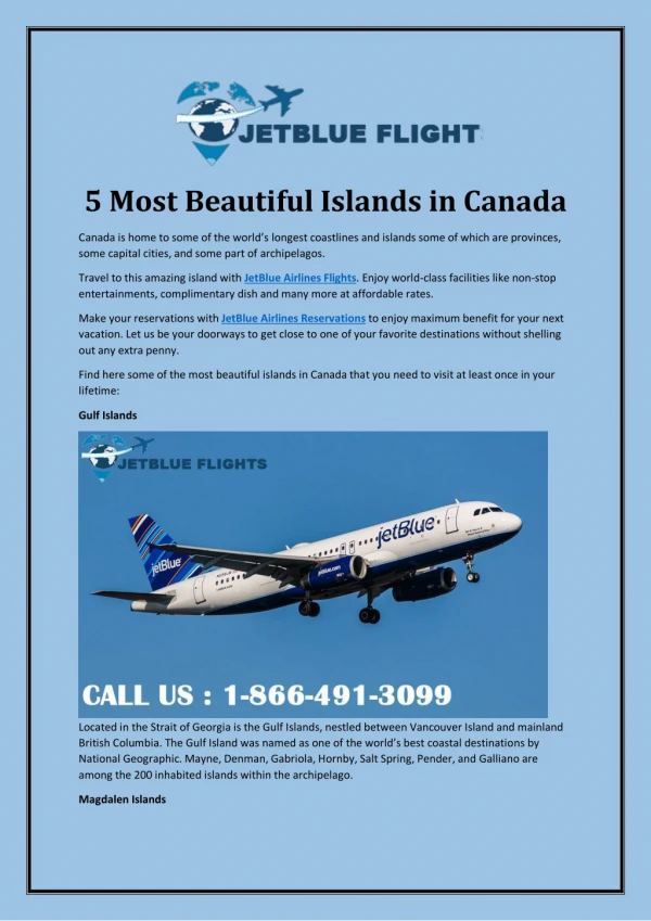 5 Most Beautiful Islands in Canada