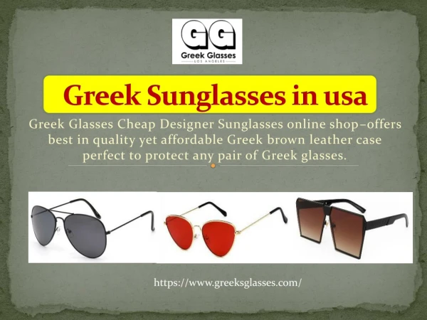 Greek Sunglasses in usa