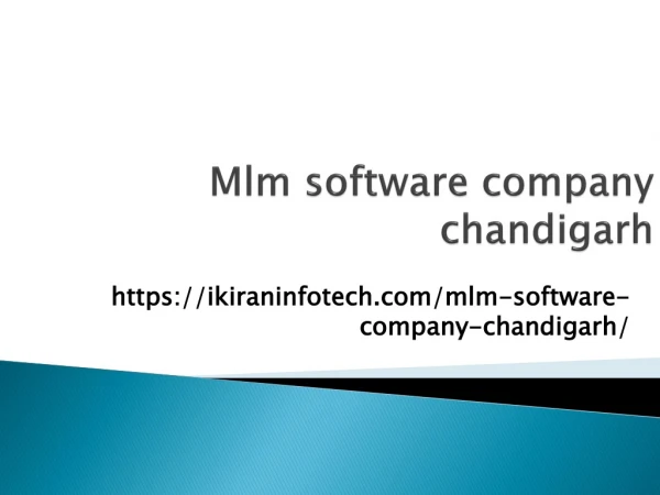 Mlm software company chandigarh