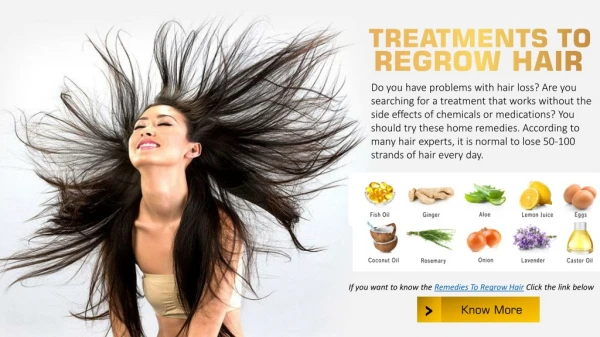 Remedies For Regrowth Of Hair