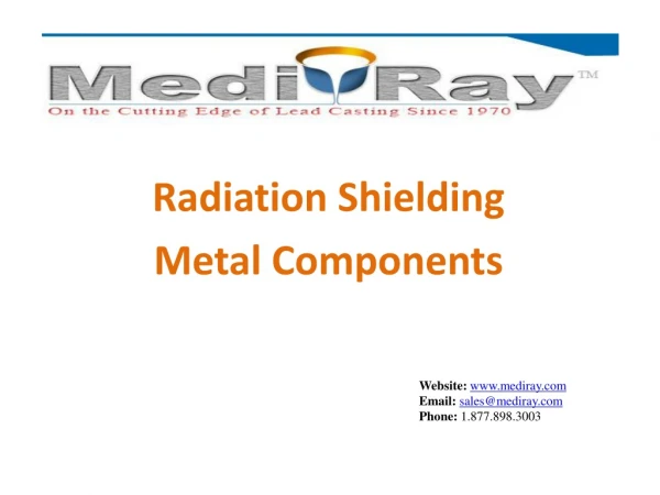 Medi-Ray Radiation Shielding | Metal Components