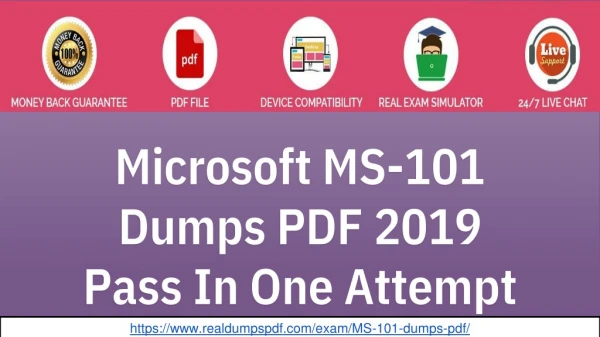 Never Give-up For Exams With Precise Microsoft MS-101 Dumps Pdf