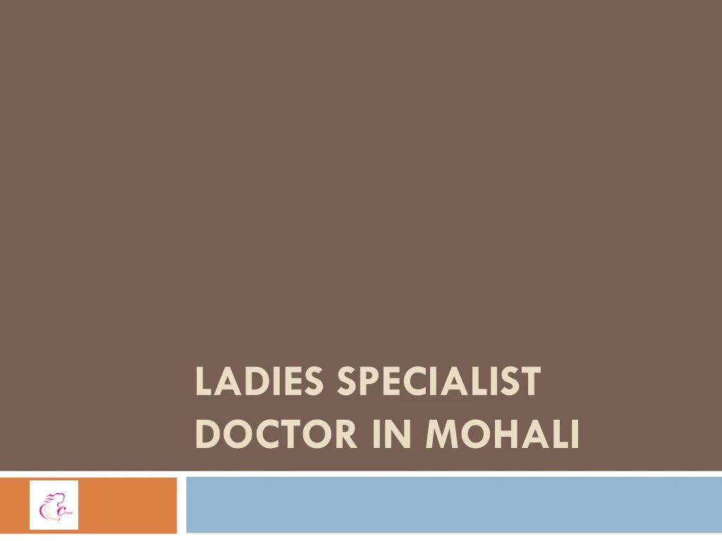 ladies specialist doctor in mohali