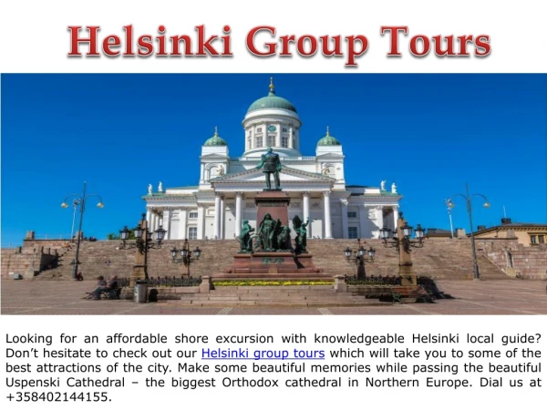 Helsinki Group Tours