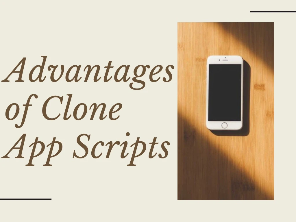 advantages of clone app scripts