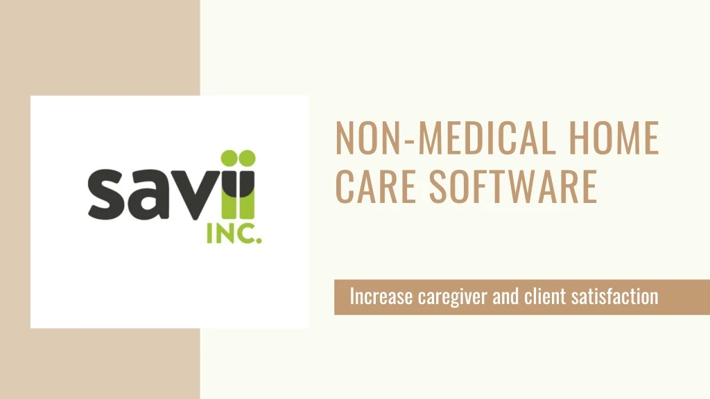non medical home care software