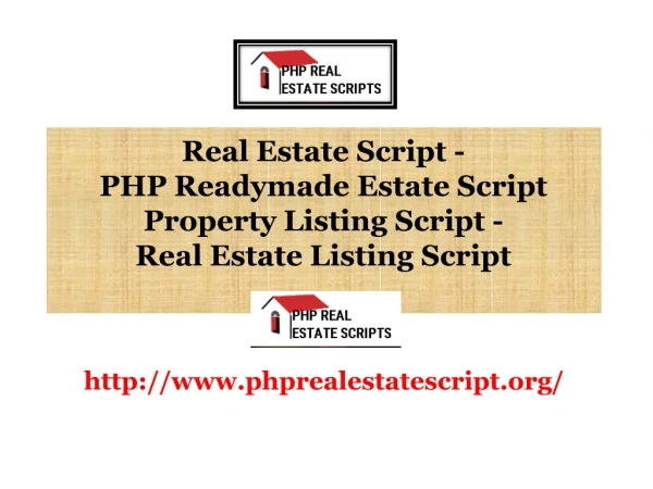 Real Estate Listing Script