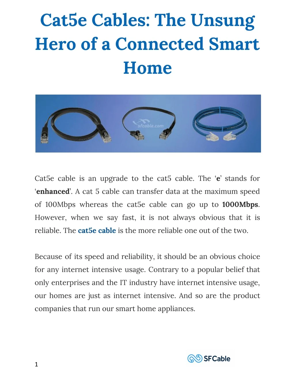cat5e cables the unsung hero of a connected smart