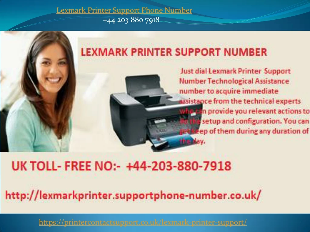 lexmark printer support phone number
