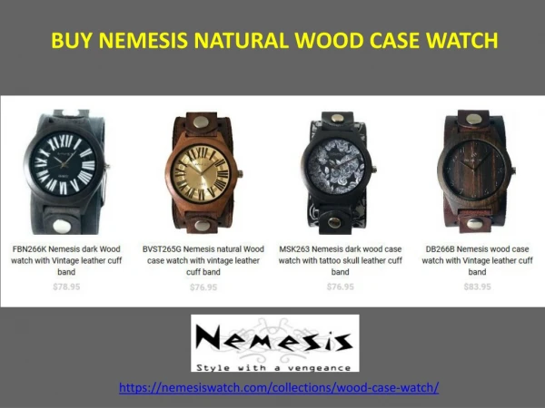 Natural Wood Case Watch