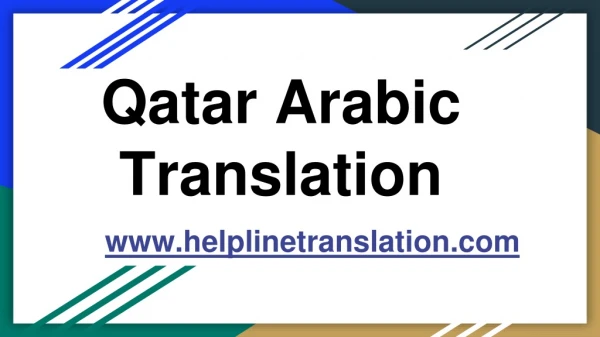 Qatar Arabic Translation