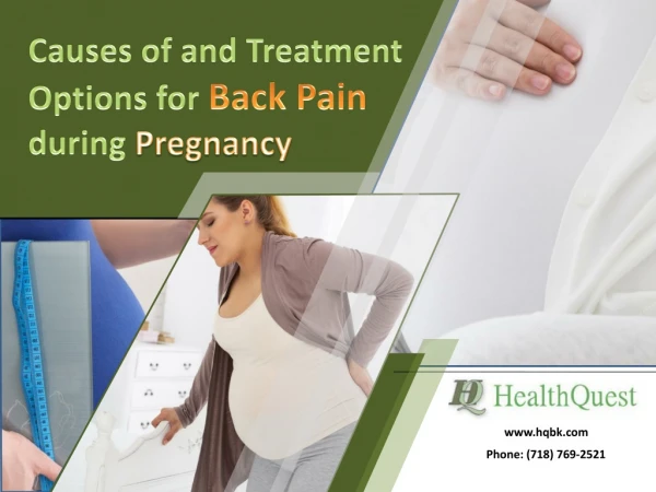 Causes of and Treatment Options for Back Pain during Pregnancy