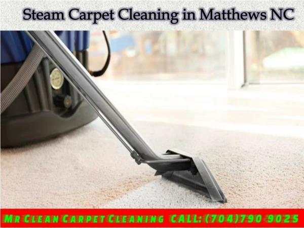 Steam Carpet Cleaning Matthews NC