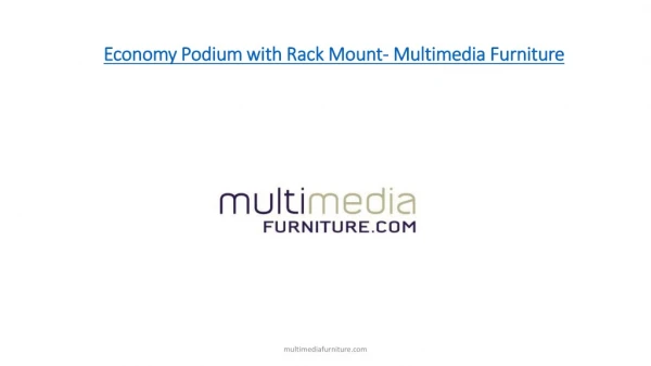 Economy Podium with Rack Mount