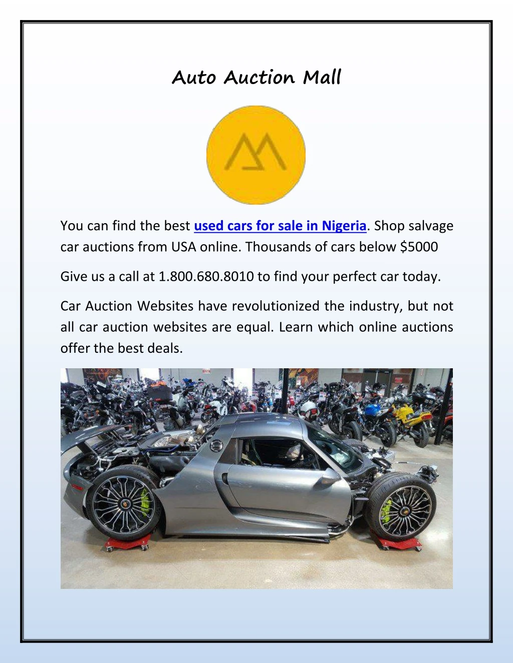 auto auction mall