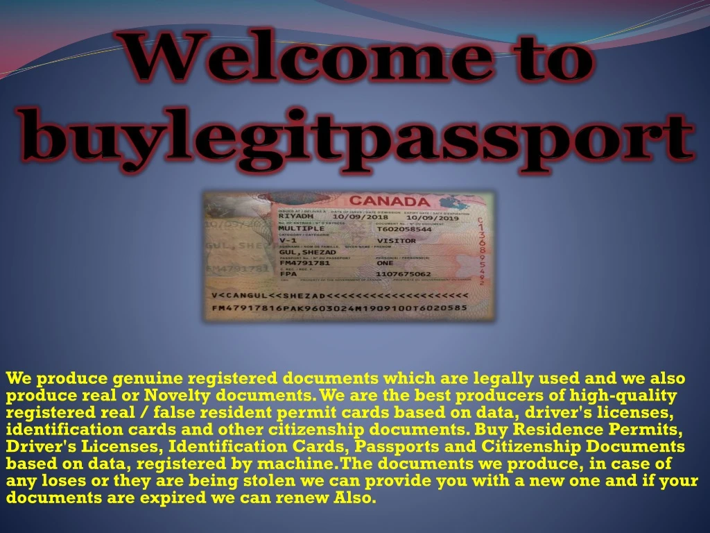 welcome to buylegitpassport