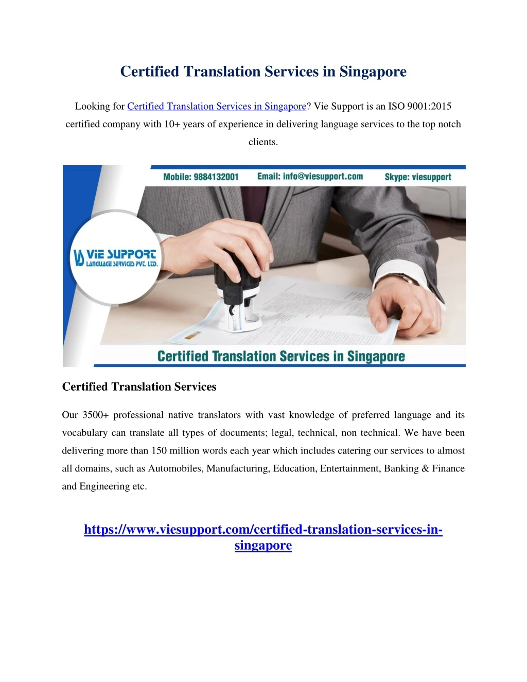 certified translation services in singapore
