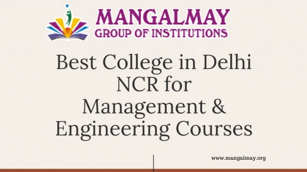 Best Institute in Greater Noida