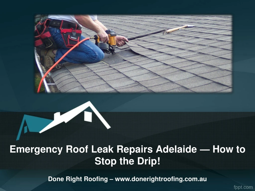 emergency roof leak repairs adelaide how to stop the drip