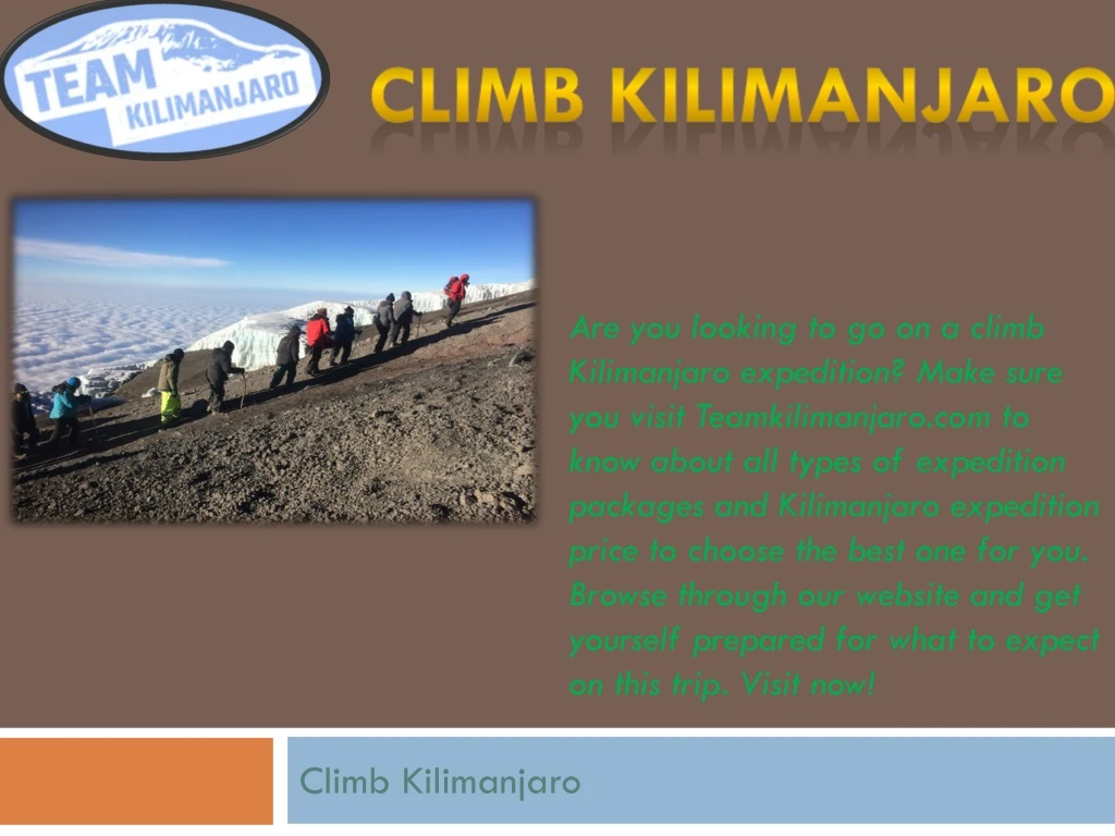 climb kilimanjaro