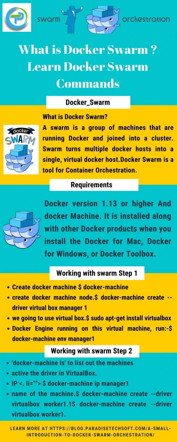 What is Docker Swarm ? Learn Docker Swarm Commands