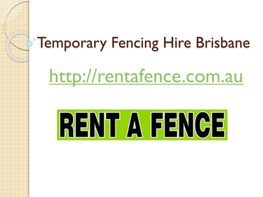 temporary fencing hire brisbane