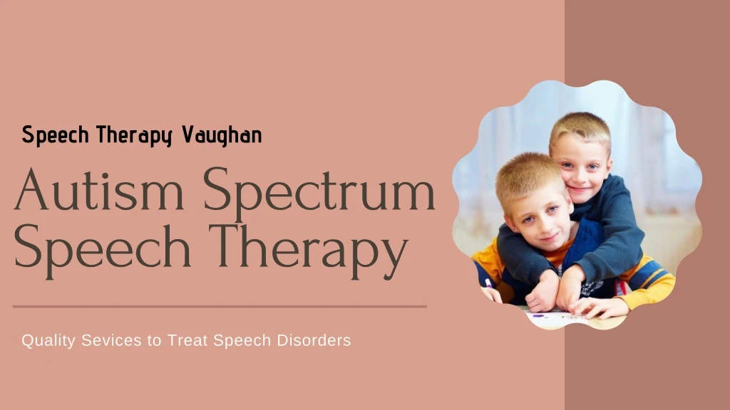 speech therapy vaughan
