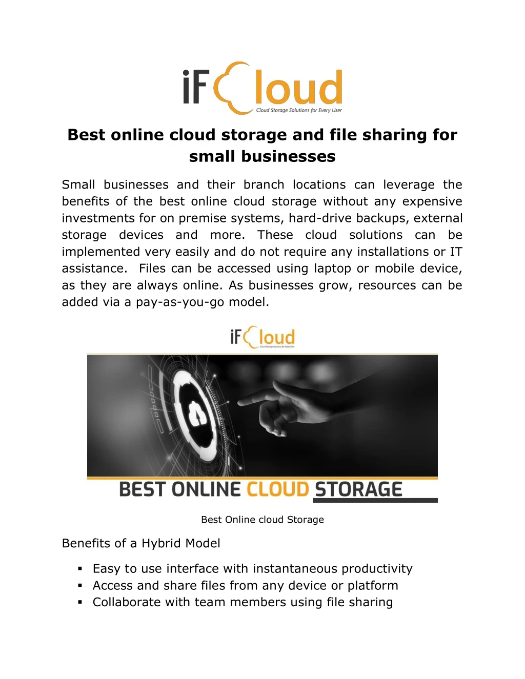 best online cloud storage and file sharing