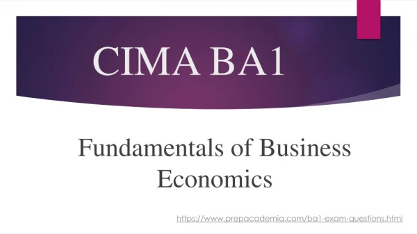 CIMA BA1 Practice PDF | CIMA BA1 Mock Exam
