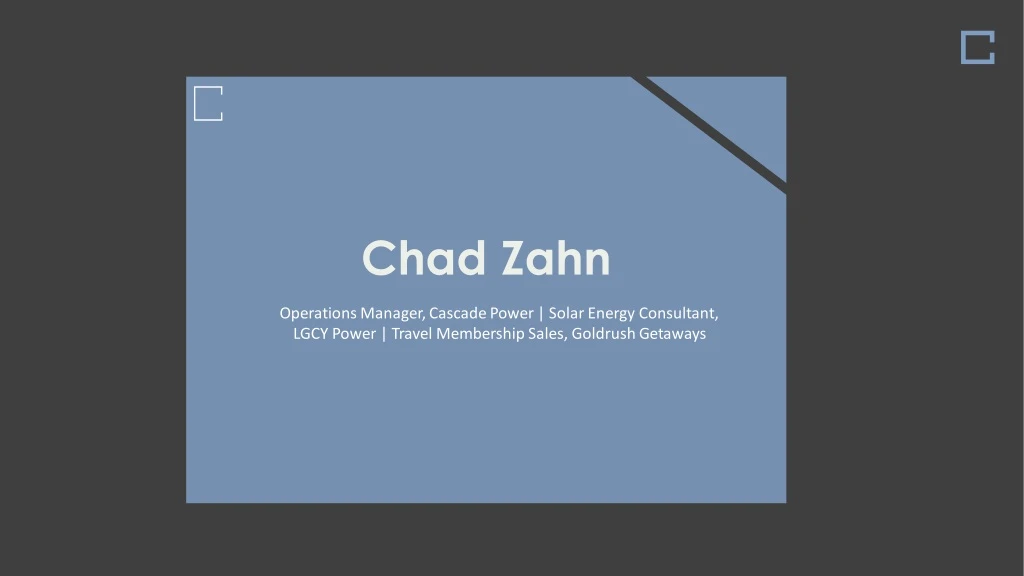 chad zahn