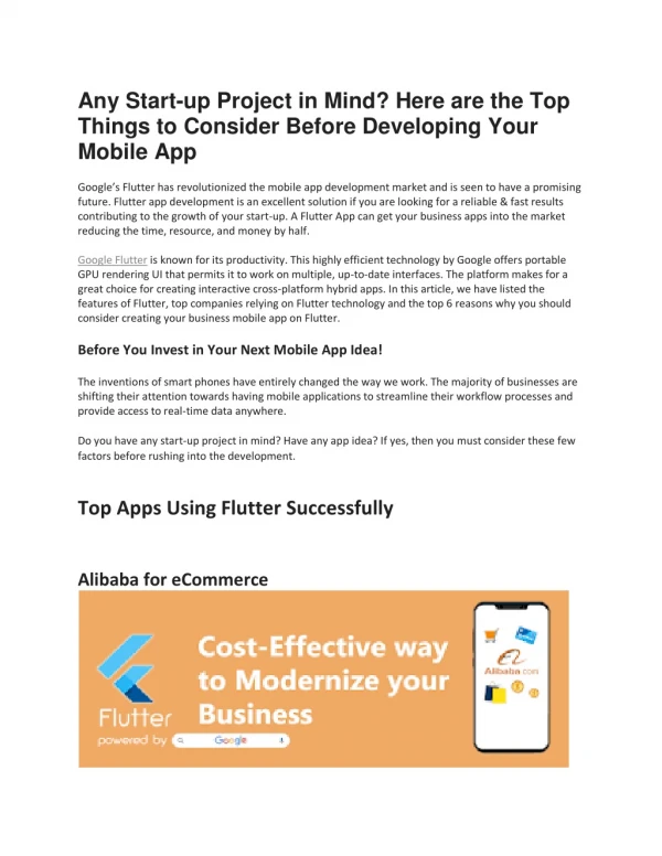 Things to Consider Before Developing Your Mobile App