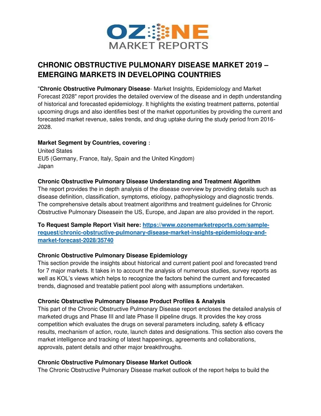 chronic obstructive pulmonary disease market 2019