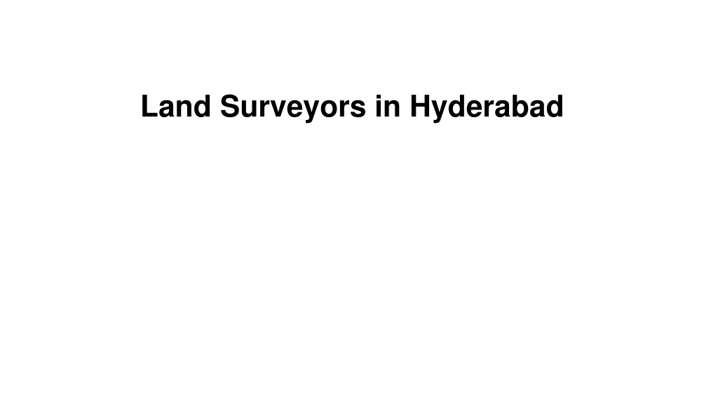 land surveyors in hyderabad