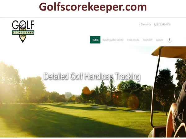 Online Golf Score Tracker Software